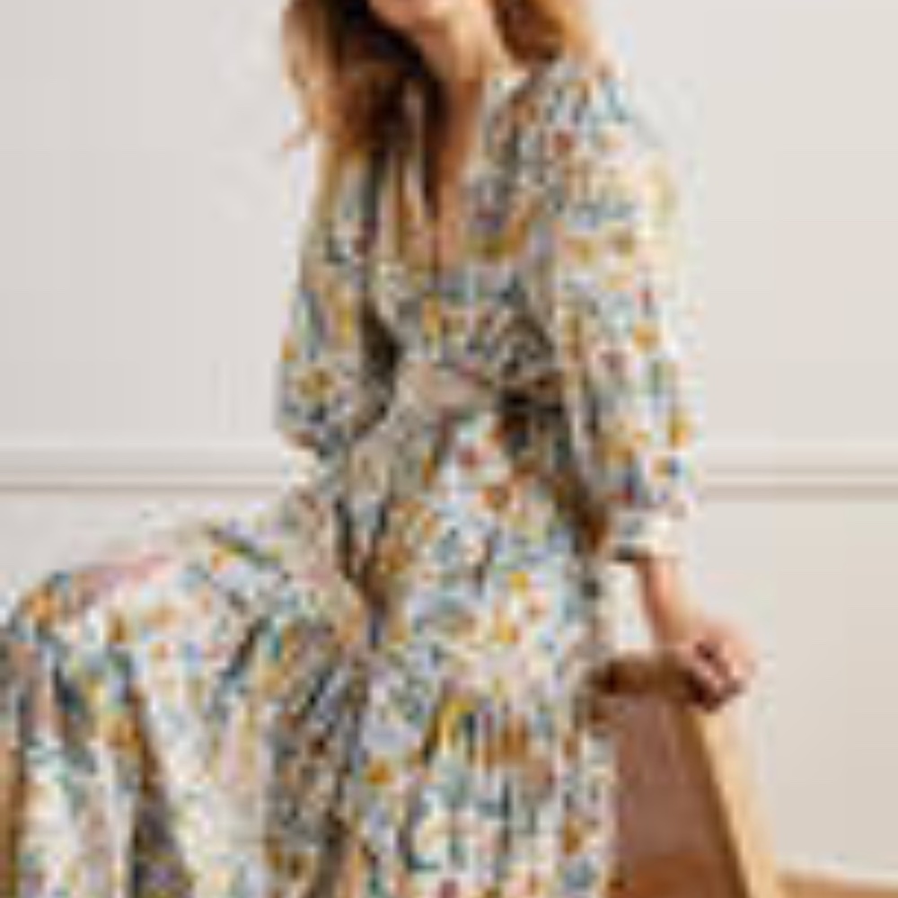 NWT Boden Printed Tiered Maxi